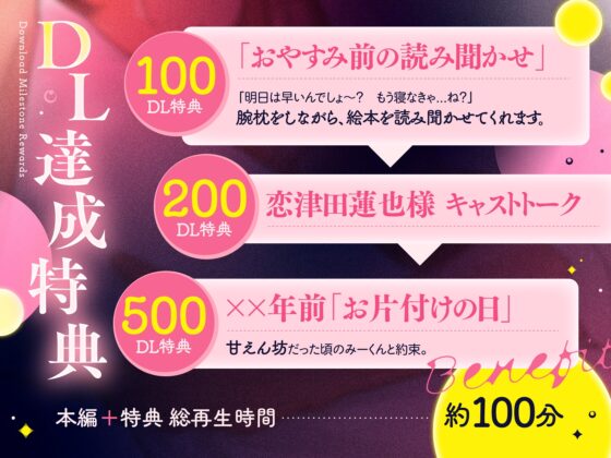 【酔いどれ×甘S年下幼馴染】元お隣さんの甘えん坊がデッカくなりました。⚠︎絶倫覚醒×余裕無し⚠︎脳溶け好き♾️えっち♡【総尺100分×右耳密着】 [くるくるめしあ] | DLsite がるまに
