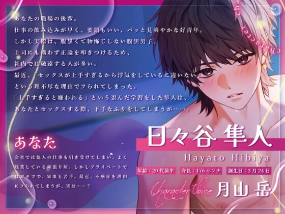 【甘サドご奉仕えっち（はーと）】不感症のはずが会社の後輩と潮吹きぐちゃトロ溺愛セックス