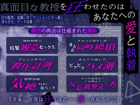 【※※ 強 × 発 情 ※※】東教授の拗らせ溺愛媚薬セックス 〜むかしフラれた相手に激ヤバ執着されています〜