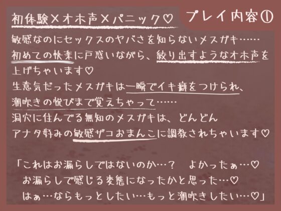 【全編オホ声】旧石器時代のメスガキを俺マンモスでわからせる〜現代性知識でイキ癖ザコま〇こ調教!お仕置きで嬉潮吹きしちゃうセックス中毒に即堕ち〜 [甘々と毒々] | DLsite 同人 - R18