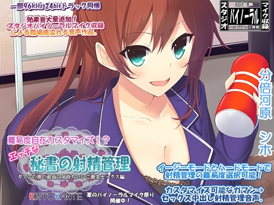 難易度・種類カスタマイズ可能 エッチな秘書の射精管理 ガマンの後の最高に気持ちいいご褒美セックス編 [ristorante] | DLsite 同人 - R18