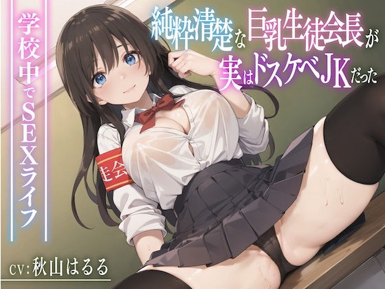 純粋清楚な巨乳生徒会長が実はドスケベJKだった〜学校内でSEXライフ〜(放課後チャイム) - FANZA同人