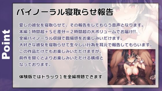 【バイノーラル寝取らせ報告】彼女は僕のために