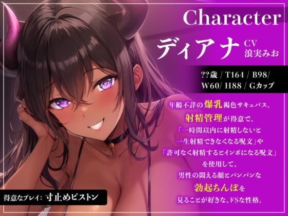 低音褐色サキュバス♀の限界焦らせ射精管理【#秒ヌキショート同人】 [Rの消失] | DLsite 同人 - R18