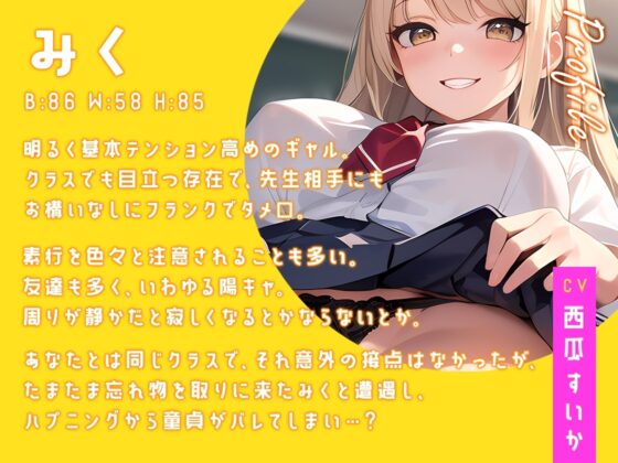 【ギャル×童貞】クラスメイトはビッチギャル‼病みつき濃厚おまんこレッスン♪【即ヌキショート】 [ティッシュどーぞ。] | DLsite 同人 - R18