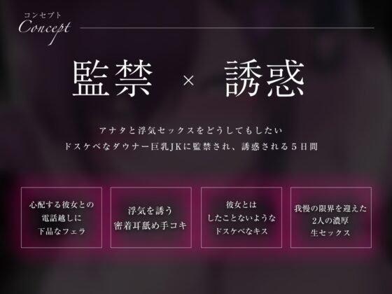 【エロアニメ特典付き】私と、浮気しよ?ダウナー巨乳な彼女の親友に逆寝取られ監禁される5日間 [きみスクランブル] | DLsite 同人 - R18