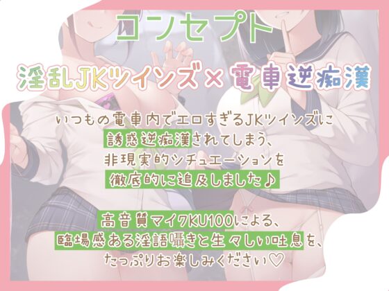 【KU100】満員電車でドスケベJKツインズに搾り取られる話 [レッドキャビア] | DLsite 同人 - R18