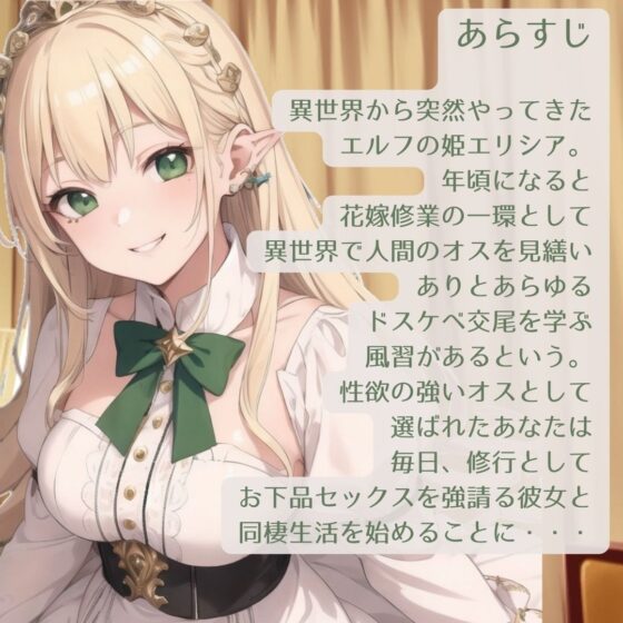 【期間限定550円】異世界エルフプリンセスのドスケベお下品花嫁修業 [BOOKMARK STUDIO] | DLsite 同人 - R18