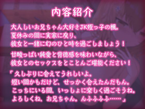 【青春純愛妄想系】姪っ子JKと過ごす甘々夏休み～背徳の初体験と忘れ得ぬ日々～ [m3t(みみもと)] | DLsite 同人 - R18