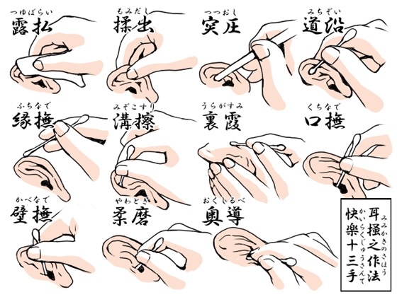 耳掻きマッサージ専門店「大和撫子」技術指導音声「耳掻之作法」快楽十三手 [JON] | DLsite 同人 - R18