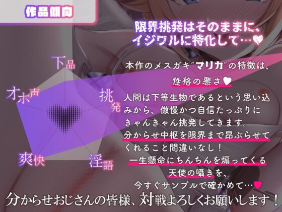 【前半無料】絶対オホ声堕天!性悪メスガキ天使お◯んこ分からせ【嘘オホ挑発】CV:兎月りりむ。 [オホヤベ建設/兎月りりむ。] | DLsite 同人 - R18