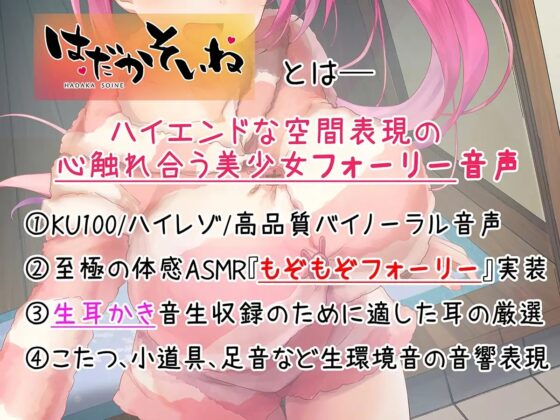 【もぞもぞフォーリー】はだかそいね 花園舞花編 ～年末年始はJK民泊でお泊り♪こたつでぬくぬくえっち&amp;大晦日のやり納め&amp;姫始めセックス～【KU100ハイレゾ】 [エモイ堂] | DLsite 同人 - R18
