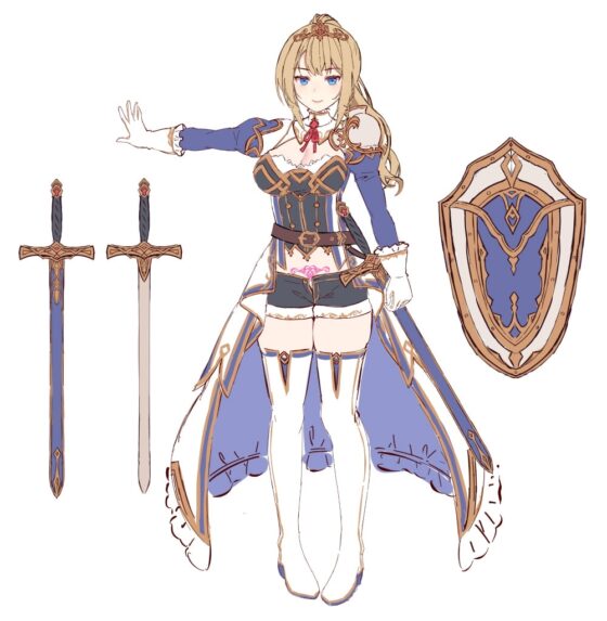 【姫騎士×淫語特化】盾持ち姫騎士の護衛搾精 過剰守られ 生オナホ奉仕任務 [ろんりーわん] | DLsite 同人 - R18