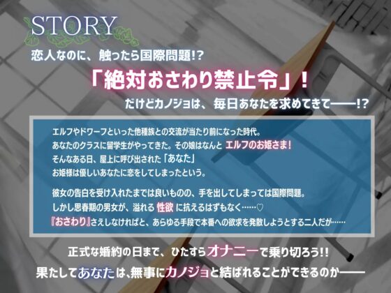 【相愛オナサポ】絶対おさわり禁止令!俺の彼女はプリンセス!?～逮捕されたくないのにお姫様がめちゃくちゃ誘ってくるんだけど俺はどうすればいいですか～ [しゅしょく] | DLsite 同人 - R18