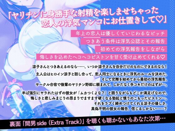 浮気報告するビッチな年上彼女はヘコヘコピストンを優しく受け止める ～途中で射精したら報告終了!～ [IRON Y] | DLsite 同人 - R18