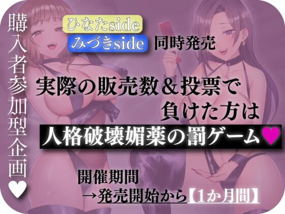 【☆購入者参加型企画☆ 売上勝負&amp;あなたのレビューでヒロイン二人の運命が決まる!?】女の子をさらって、人生を賭けた同人音声を作らせてみた～ひなたside～ [とろねこサウンド] | DLsite 同人 - R18