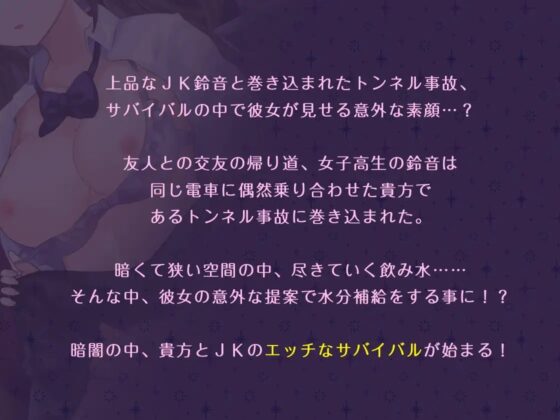 清楚JKとのエロサバイバル、終電のトンネルアクシデント!【バイノーラル】 [コラピ] | DLsite 同人 - R18