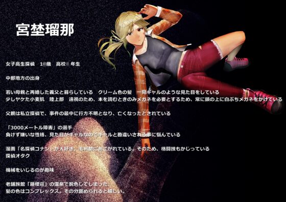 『孤独ナタタカイ』《UNescapism heroine》 CASE:宮埜瑠那 (浅木式) [「BLUE Clover PROJECT」] | DLsite 同人 - R18