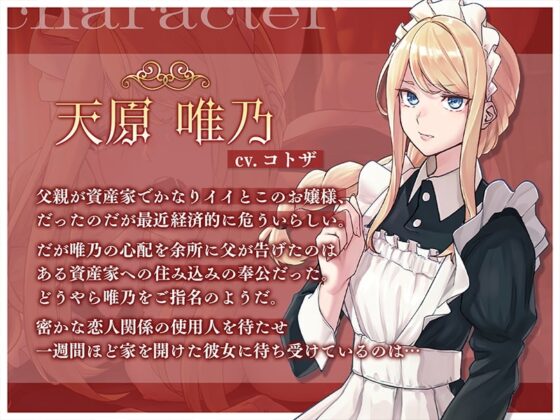 飼われたご令嬢とご主人様の性処理生活 [アンテロス] | DLsite 同人 - R18