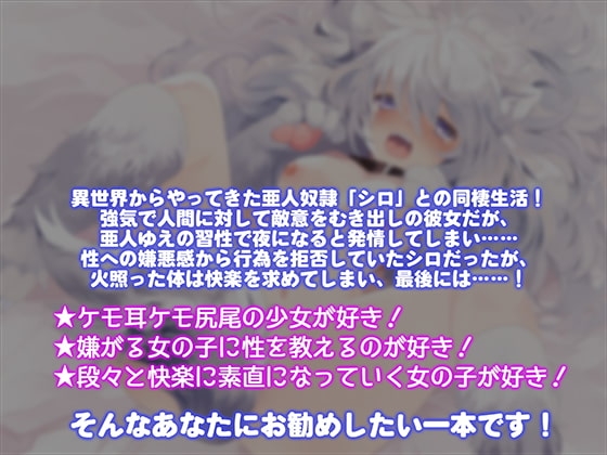 心に傷を抱えたケモ耳娘…解きほぐしヤダヤダせっくす～キモチイイなんて、奴隷にいらないぃ…っ～ [白桃堂] | DLsite 同人 - R18