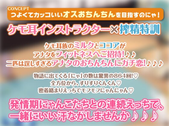 【KU100】ケモ耳フィットネスでドスケベ射精管理! 〜軟体ネコ娘にあまあま搾精されながら絶倫目指して密着絡まりトレーニング♪〜【りふれぼプレミアムシリーズ】 [スタジオりふれぼ] | DLsite 同人 - R18