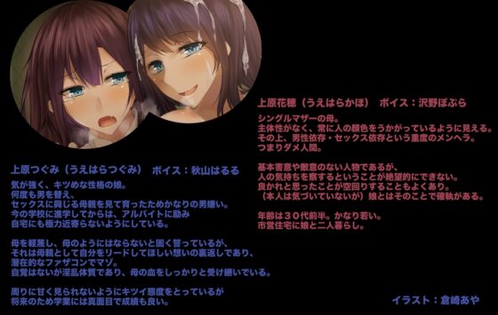 堕落の鎖 -ゆるまんママとツンツンJK娘をまとめて手籠めにしてみた- [足跡の水たまり] | DLsite 同人 - R18