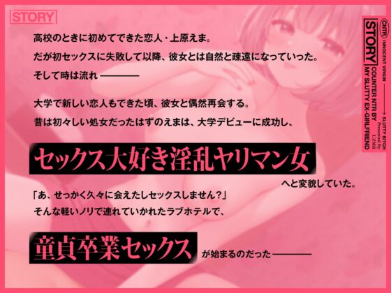 ヤリマン元カノ逆NTR。～昔は地味処女だった元カノのエロエロ腰遣いで童貞卒業♪～ [UZMR] | DLsite 同人 - R18