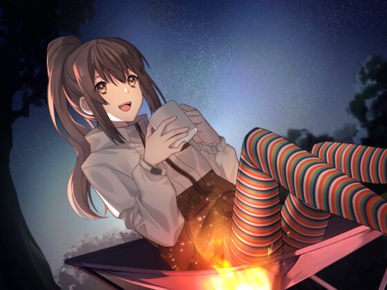 【ワンとらっ!】もしも1トラックでドキッとして癒される音声作品があったら～キャンプ場で焚き火を眺めて:鈴代つむぎ～【CV:直田姫奈】 [なちゅらるぼいす] | DLsite 同人 - R18