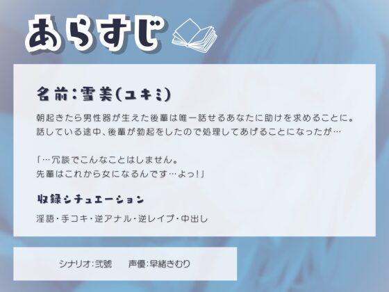 男性器が生えた陰キャ後輩女子にぶち犯されてメスにされる [きむりのないしょばなし] | DLsite 同人 - R18