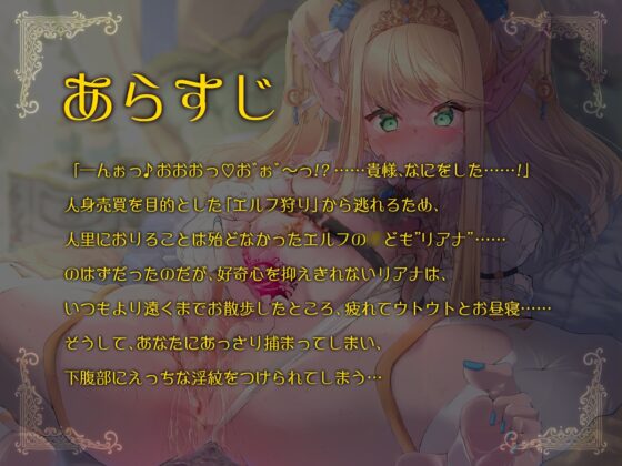 【期間限定50%オフ】【超大作】出会って1週間で堕とす～自信家エルフ、リアナ編～(KU100) [メスガキプレイ] | DLsite 同人 - R18