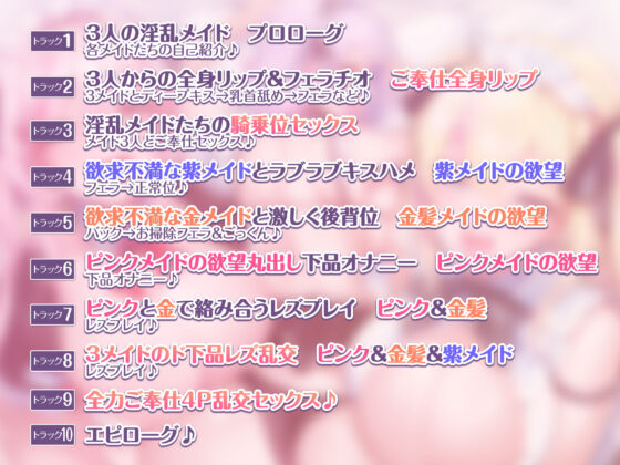 約3時間【KU100】性欲が強すぎる淫乱メイドのご奉仕ハーレム極 〜ご主人様のお望みどおり下品なオホイキできるようになりました♪〜(スタジオりふれぼ) - FANZA同人