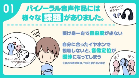 【10周年記念企画】新感覚バイノーラル『テレバーチャルヘッド』を体感しよう! [妄想研究所] | DLsite 同人 - R18