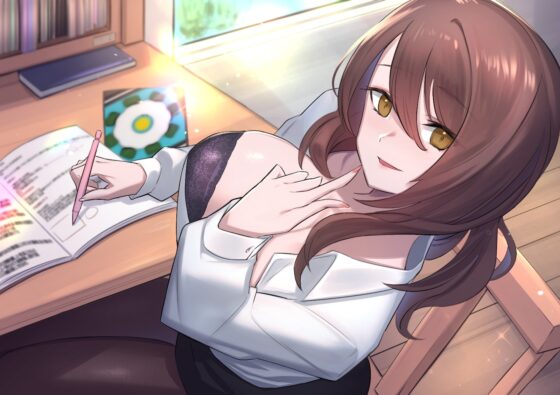 合格率100%!年上家庭教師のエッチなベロチュー性授業。勉強中に好き好き大しゅきホールド子作り中出し淫行セックス [バタリンコちゃん] | DLsite 同人 - R18