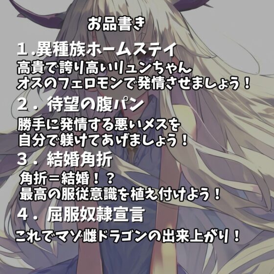 【角折・腹パン】高貴なドラゴンハーフをわからせる話【110円】 [あらびきボイス] | DLsite 同人 - R18