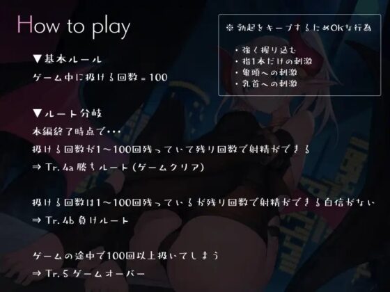 意地悪サキュバスの百回しか扱かせてもらえない限界焦らし誘惑オナサポゲーム [シルトクレーテ] | DLsite 同人 - R18