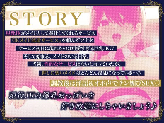 押しに弱すぎJK派遣メイドの発情おちんぽご奉仕〜ウブな巨乳女子高生を堕としてオホ声ド変態に♪【KU100】 [裏垢スタジオ] | DLsite 同人 - R18