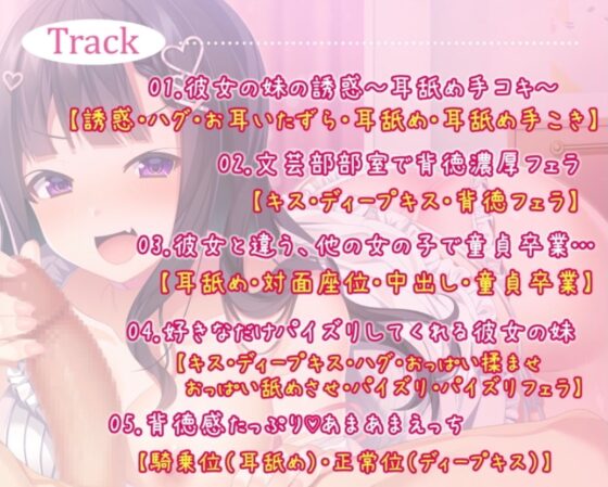 【ソフト逆NTR】彼女の妹に背徳感たっぷりのあまあまえっちで犯されて…【受けNTR】 [みなと喫茶] | DLsite 同人 - R18