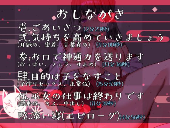 あなたの射精お祈りします～ドスケべ巫女のオナサポ祈祷～【KU100】 [脳汁ドロップ] | DLsite 同人 - R18