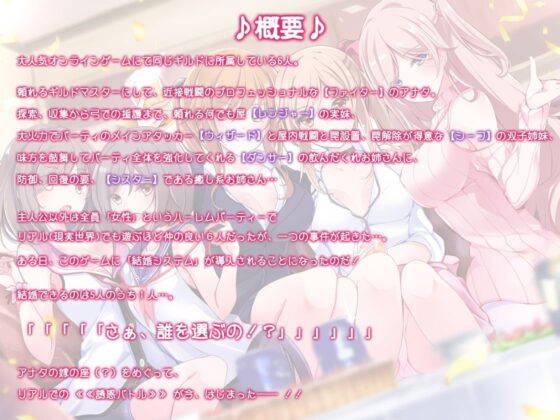 【約6時間】ハーレムギルドの誘惑大戦争～結婚(仮)スペシャル～【KU100】 [ちょこうさぎ] | DLsite 同人 - R18