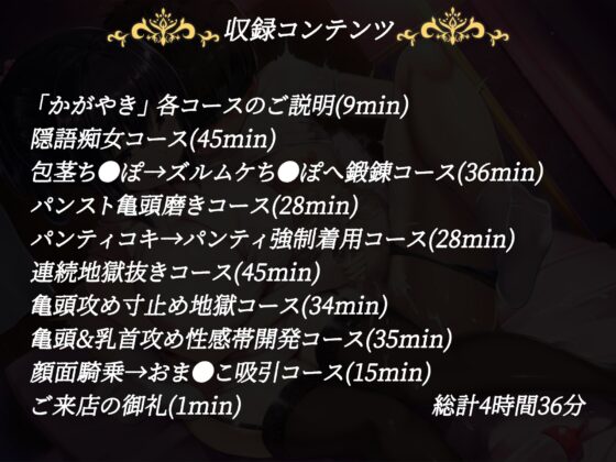 【本編4時間30分】亀頭オナサポ専門店「かがやき」 [ABCs] | DLsite 同人 - R18