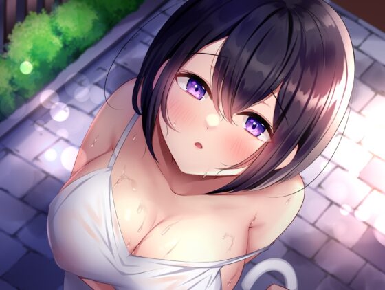 傘を貸したノーブラずぶ濡れ隣人妻のお礼おま〇こ大洪水セックス [あまとろすいーつ] | DLsite 同人 - R18
