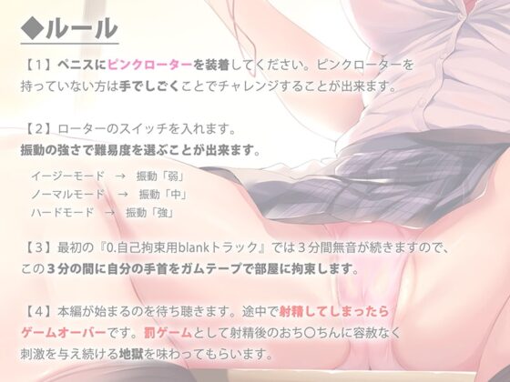 【極限オナニーチャレンジ】『- 壊オナ -』～本当に壊れるまでやらされる危険すぎるオナニー体験キット～【ハイレゾ&amp;バイノーラル】 [空心菜館] | DLsite 同人 - R18