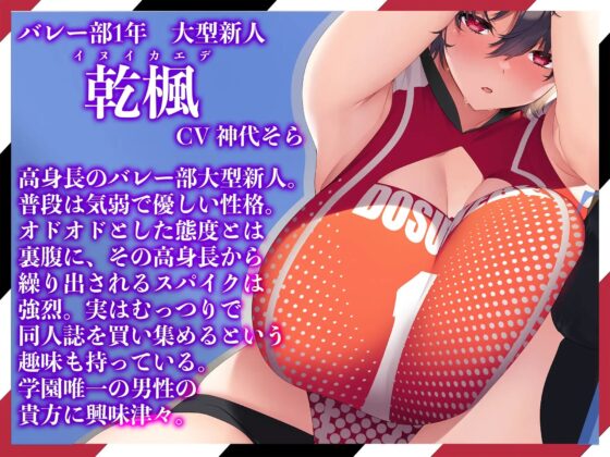 【汗まみれ密着】【逆レイプ】どすけべ爆乳ハイレグ部〜バレー部一年生エース乾楓編〜 [ハイレグ美少女図鑑] | DLsite 同人 - R18