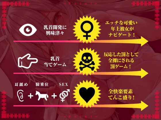 【オス♂乳開発】乳首で感じるカラダになろう!～年上彼女とまったりラブいちゃ乳首遊び～【CV:小石川うに】 [空心菜館] | DLsite 同人 - R18
