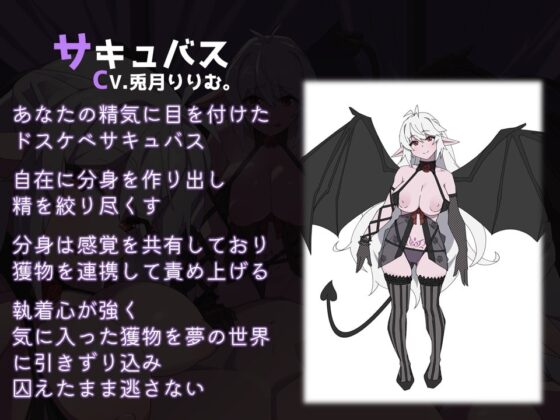 【分身5人で同時責め!】淫語!耳舐め!乳首舐め!ドスケベサキュバスのエンドレス搾精【ダミーヘッド/バイノーラル】 [SomaliStudio] | DLsite 同人 - R18