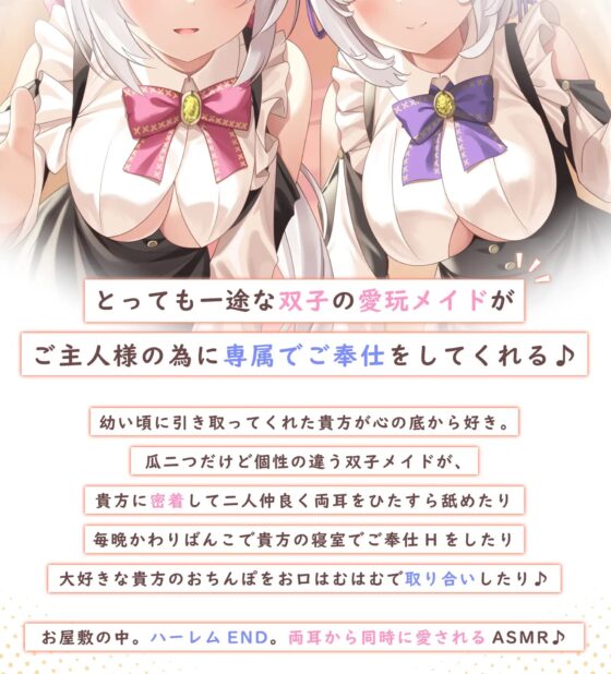 【両耳舐め】愛玩おま◯こメイド。あなた専属の