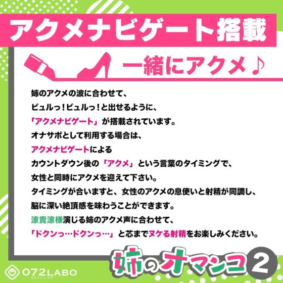 オナホを買い忘れた姉の詫びマンコをバックでアクメ♪「姉のオマンコ2」〜姉弟だから大丈夫〜【アクメナビゲート搭載】 [072LABOプッシー] | DLsite 同人 - R18
