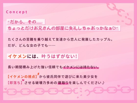 【寝取り】イケメンに即落ち!ヤリモクナンパビーチ~彼氏持ちイマドキ女子の場合♪~ [バイコーンの森] | DLsite 同人 - R18