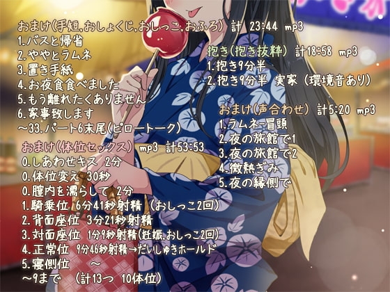 きせい事実 音声~1時間3分えっちぶっ通し体位セックス+たっぷり帰省~ [ぺありふこうぼう] | DLsite 同人 - R18