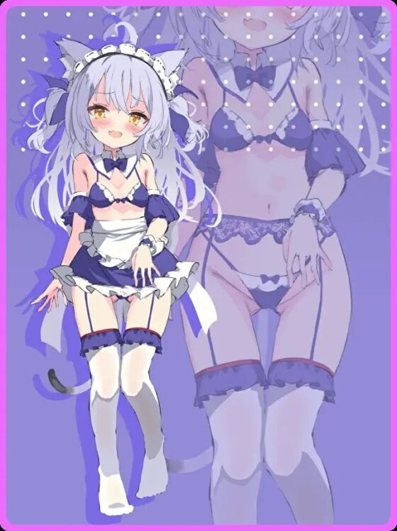 メスガキケモミミメイドは、ご主人なんかに負けないにゃ♪～メスガキ猫メイドVSよわよわご主人様、逆転のちん負けオホ声わからせ孕ませックス～【KU100】 [とろとろすたじお] | DLsite 同人 - R18